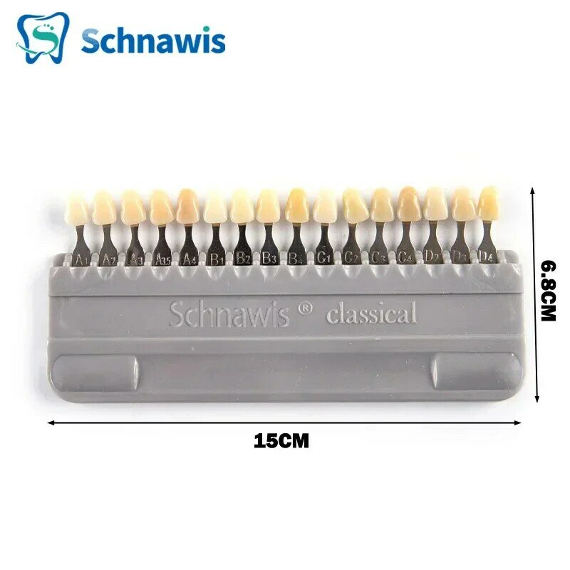 คู่มือการทำฟันขาววัสดุทันตกรรม16/29สีฟันแบบแผ่นคัลเลอร์เมตริกการออกแบบรูปร่างของฟันสำหรับอุปกรณ์ความงาม