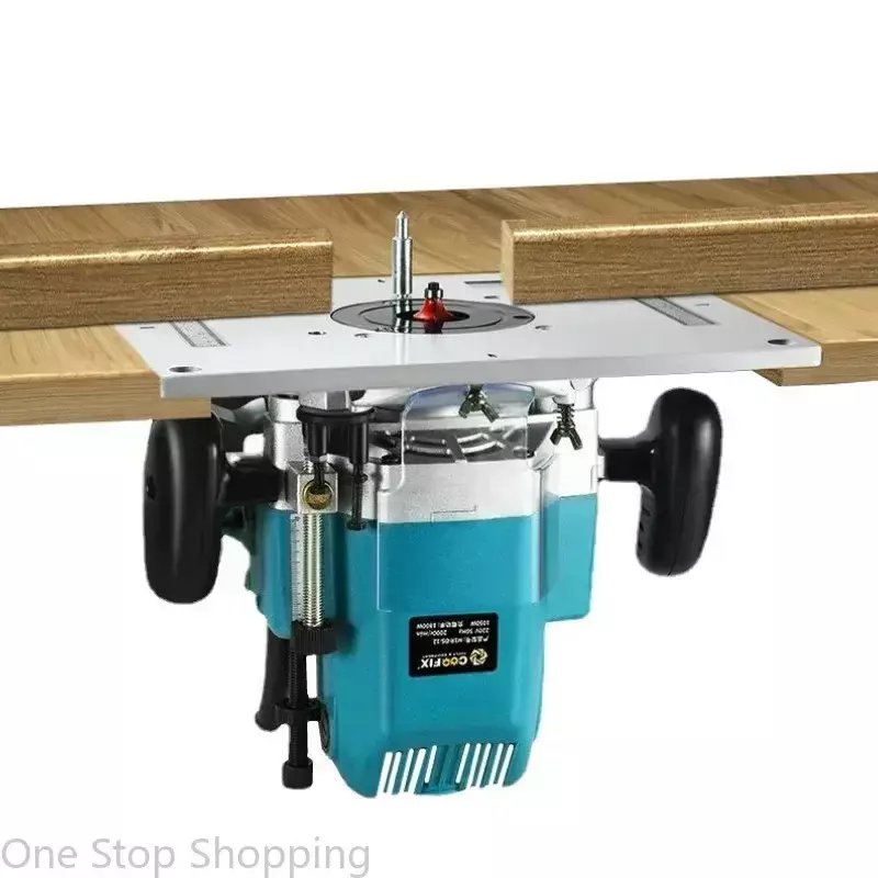 Placa de inserción de mesa de enrutador de aluminio multifuncional para fresadora eléctrica de madera, máquina de recorte, bancos de carpintería