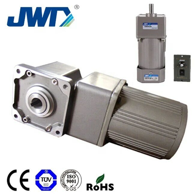 JWD Single Phase Three Phase Speed Control 25w 30w Waterproof AC Right Angle Gear Motor