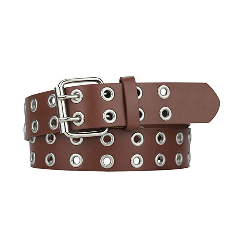 All Trend Match Alloy Buckle Punk Belt For Womens Jeans Party Waistband Classic Style Pin Work