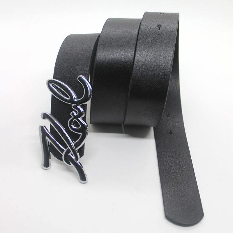 Cinturón de hebilla de Metal con letras de amor Punk gótico, cinturón de lujo Vintage, pretina de Jean, accesorios de decoración de Jeans, personalidad de moda