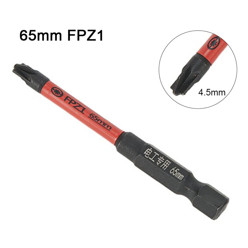 Nowy 3 szt. 65mm magnetyczny specjalny szczelinowy śrubokręt krzyżowy do elektryka FPZ1-3 bity do wkrętarki elektrycznego