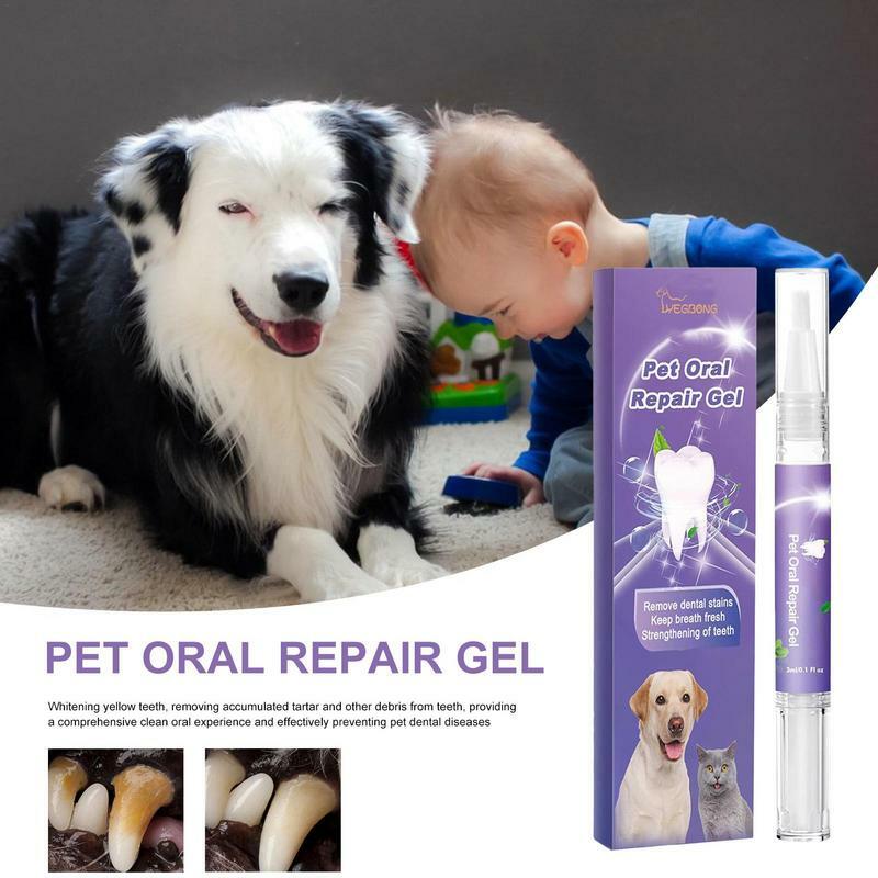 Dog Breath Freshener Dog Teeth Cleaning Pet Breath Freshener Teeth Cleaner For Dogs Teeth Gel For Cat Dog Teeth Care Eliminate
