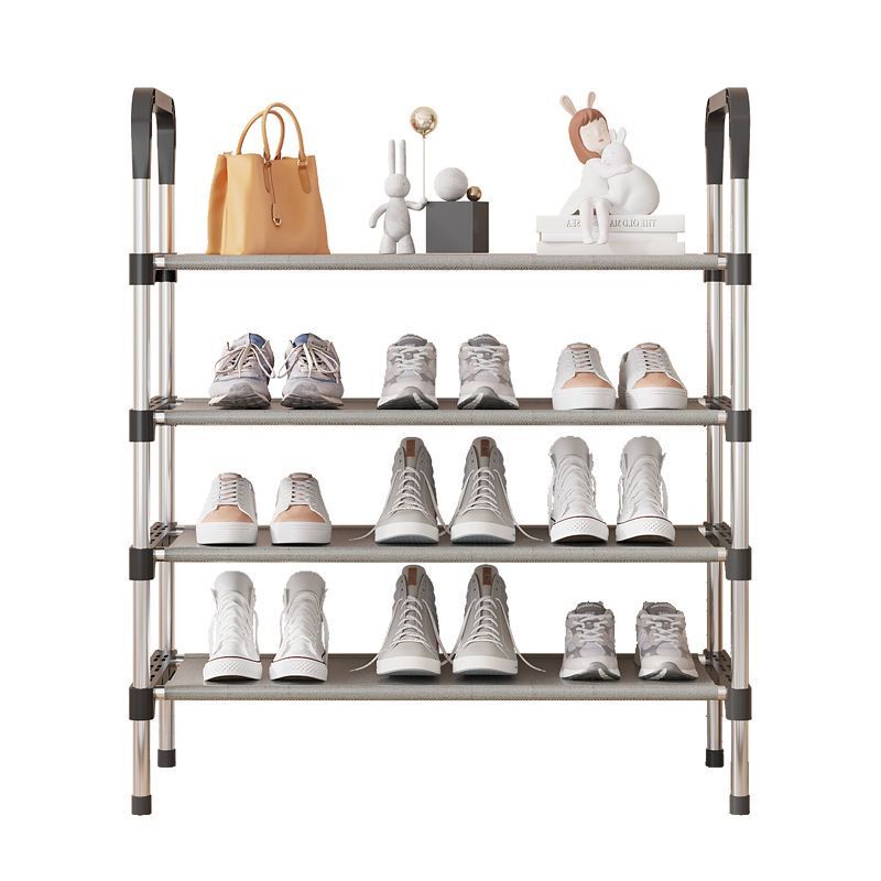 Simple Shoe Rack Metal Shoe Shelf Living Room Space Saving Shoes Organizer Stand Holder Shoes Storage Organizer Shelf