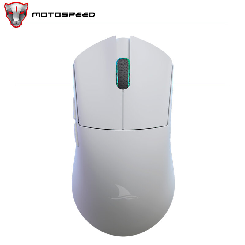Motospeed-ratón inalámbrico para juegos, dispositivo con Bluetooth, Sensor óptico, para ordenador de oficina, TTC, portátil y PC, PAM3395, 26000DPI, Darmoshark M3