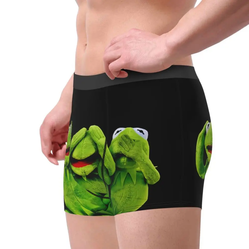 Frogs Get Naked Underpants Cotton Panties Male Underwear Print Shorts Boxer Briefs