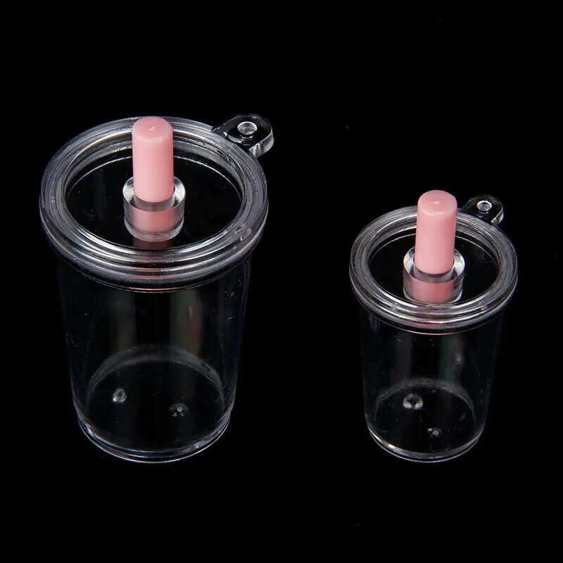 5pcs Children Toys Simulation Cup Mini Beer Mug 3D Milk Tea Cup Plastic Decoration DIY Keychain Pendant  Miniature Decor