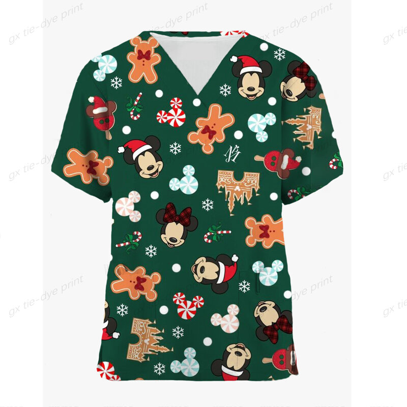 Disney New Nimi Mouse Christmas New Year Medical uniform Nurse accessories Clinical uniform Dental work clothes Veterinarian