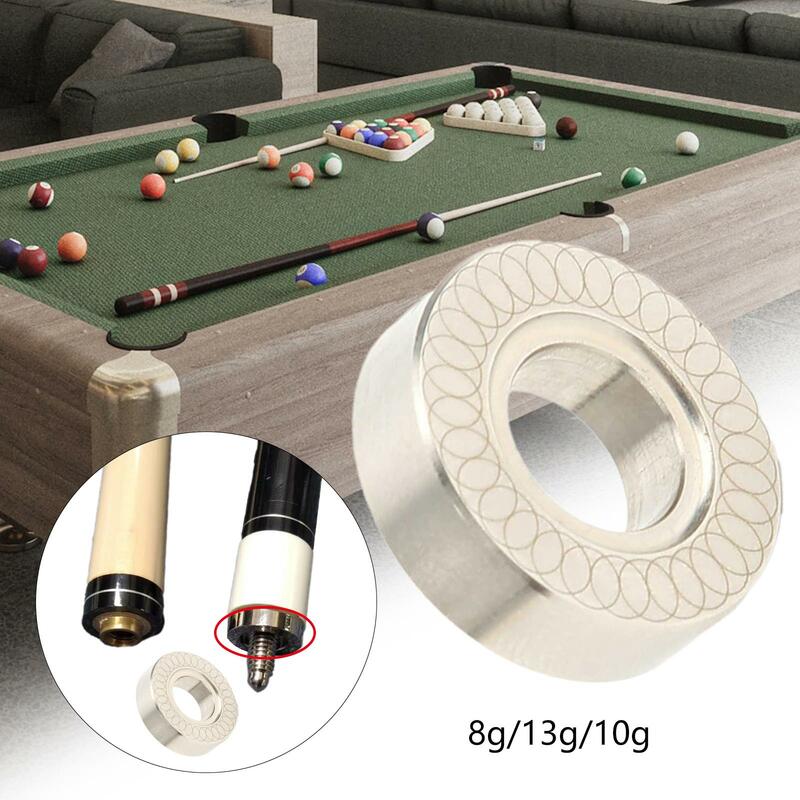 Billiards Cue Balance rings Stainless Steel Anti Rust Professional Durable Increased Club Weight Fine Workmanship Practical Tool
