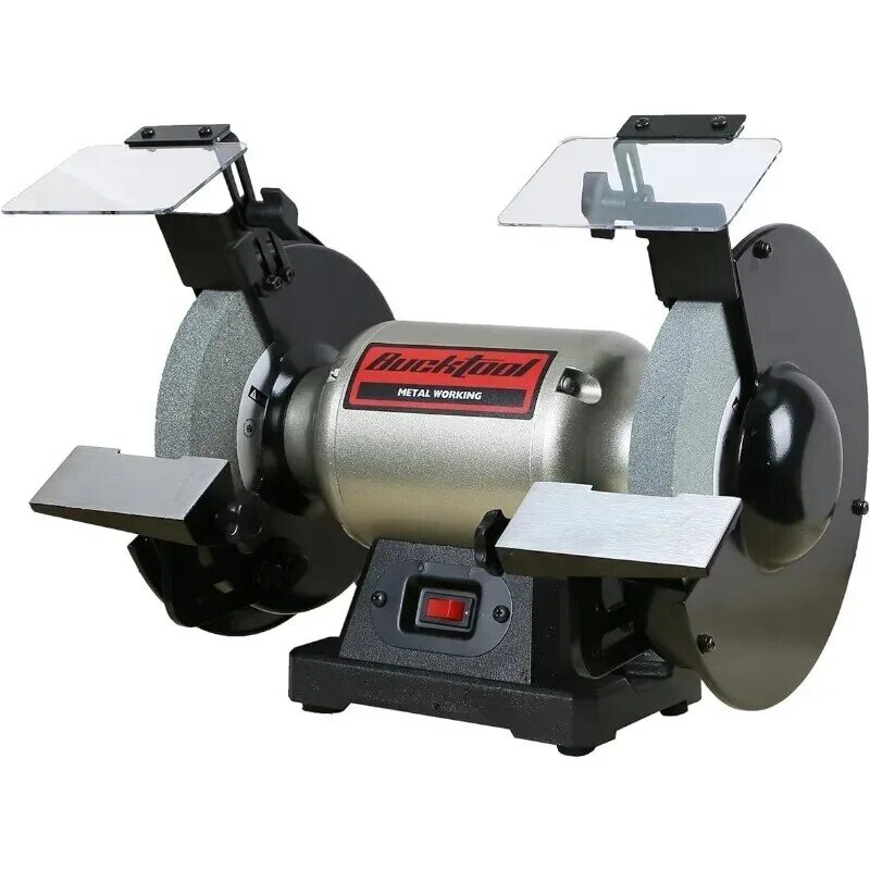 BUCKTOOL 3/4 HP 4.8A 8 Inch High-Speed Bench Grinder, Professional Wobble-free Table Wheel Grinder for Knife,  TLG-200L5