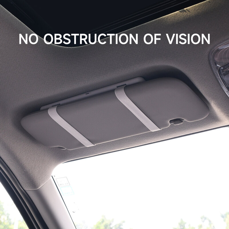 Espejo LED de maquillaje HD para coche, placa de visera solar con ajuste de tres engranajes, espejo retrovisor Interior regulable con pantalla táctil, espejo de tocador automático