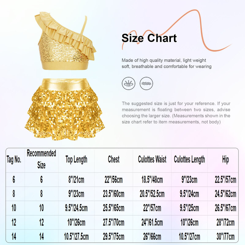 Kids Performance Suits 2pcs Dancing Outfit Shiny Sequins Clothes Sets for Girl Children's Jazz Dance Costume Birthday Party Gown