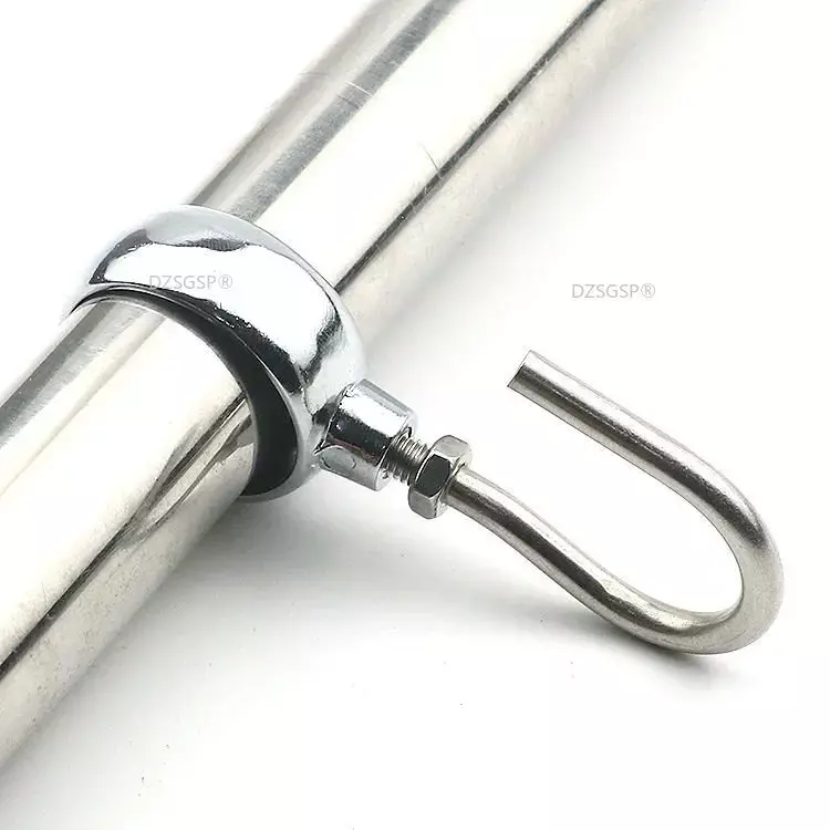 Zinc Alloy Metal Clothing Rod, Posicionamento Fixo, Gancho De Roupa, Diâmetro Da Tubulação, Acessórios De Cozinha, Banheiro, 1Pc