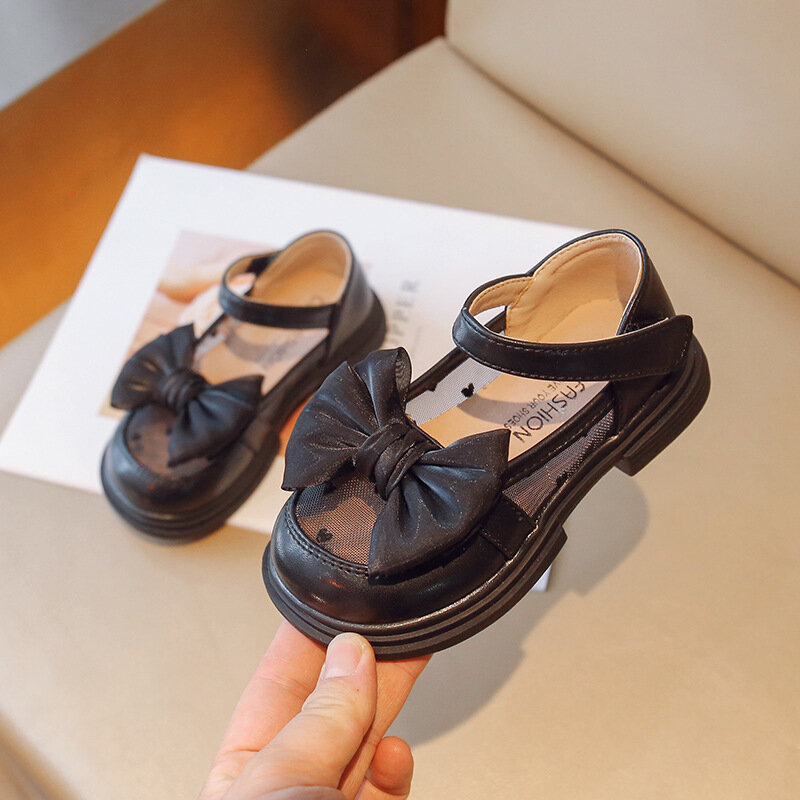 Girl Walking Shoes for Baby Girls Soft Bottom Casual Shoes Spring Autumn Bow Round Toe Princess Dress Soft Sole Non-slip Shoes