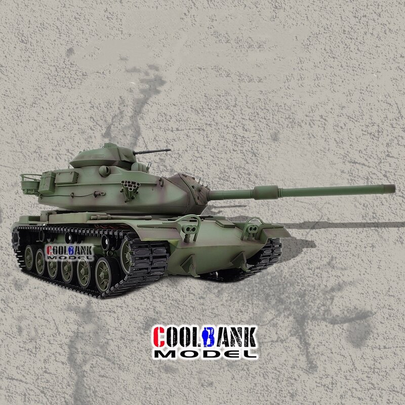 Henglong-Controle Remoto Off-Road Battle Tank, Camuflagem Revestimento, Brinquedo Militar Infantil, Presente Ao Ar Livre, 8-Channel, M60a3, 1:16