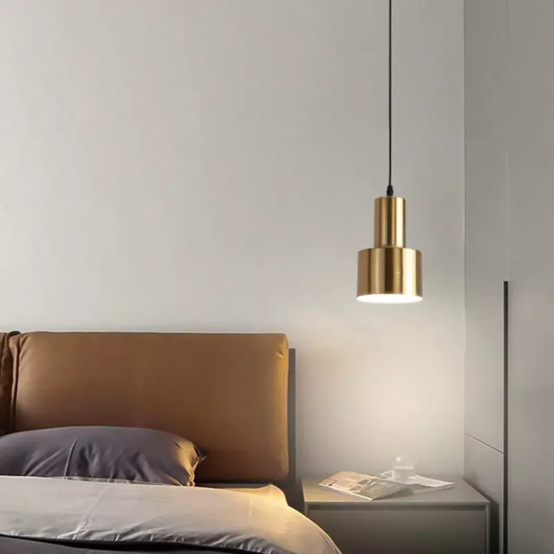 Nacht bett minimalist ischen modernen Luxus Schlafzimmer Wohnzimmer Hintergrund Wand kreative Restaurant Bar Tisch lampe Einzel kopf Kronleuchter