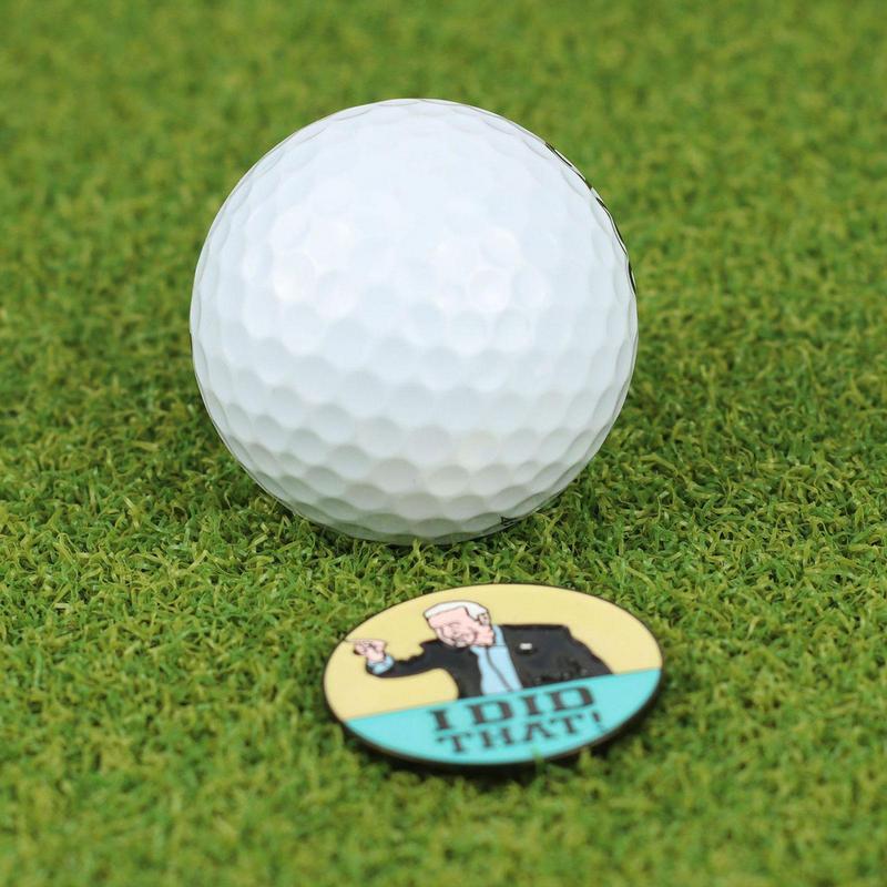 磁気ゴルフボールマーカーセット、十代の若者、男性と女性、ゴルフ初心者のためのゴルフハットに簡単に取り付けられます