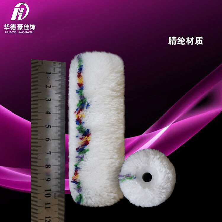 Cepillo de rodillo de hilo elegante de 4 pulgadas, lana gruesa mediana, núcleo de rollo pequeño marino, Walder de rodillo de pulgar de lana elegante