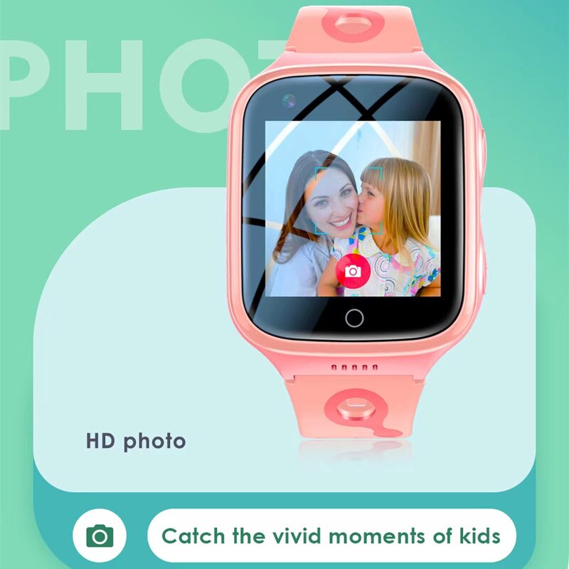 ساعة ذكية للأطفال 4G ، مكالمة فيديو ، GPS ، WiFi ، الموقع ، SOS ، كاميرا آلة حاسبة ، IP67 ، ضد الماء ، طفل ، أطفال ، K9