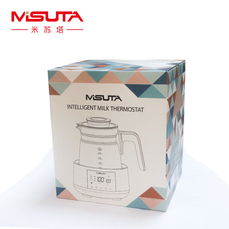 Misuta-Mezclador de leche de temperatura constante para bebé, hervidor de aislamiento térmico, máquina de leche inteligente de vidrio, leche de burbujas automática, caliente