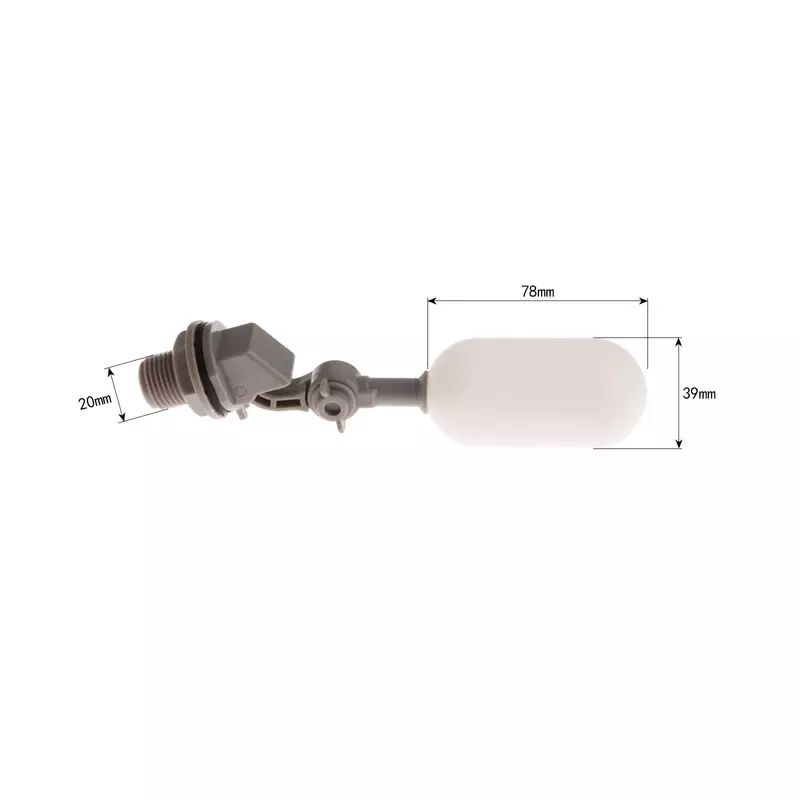 Регулируемый Автоматический Поплавковый клапан DN15, для резервуара с резьбой 1/2 дюйма, контроль уровня воды, пластиковый шаровой кран с автоматической заливкой, 1/2