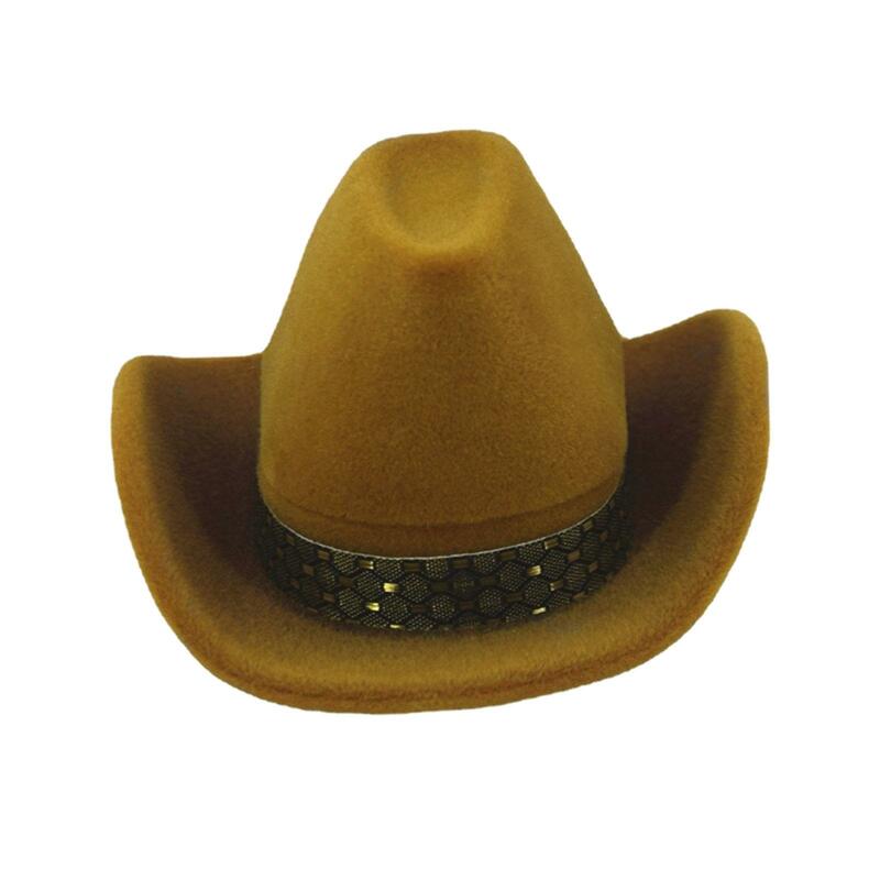 Boîte à bijoux créative pour chapeau de cowboy, fiançailles, mariage, cérémonie de remise des diplômes