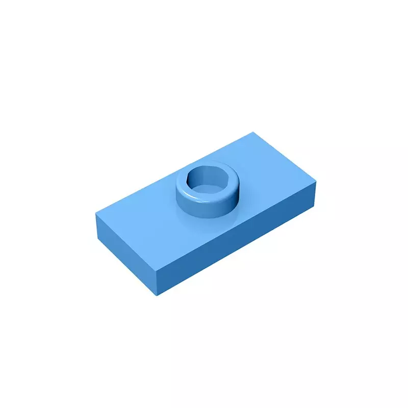 Gobricks GDS-803 PLATE 1X2 W. 1 KNOB compatible with lego 15573 3794 children's DIY Educational Building Blocks Technical