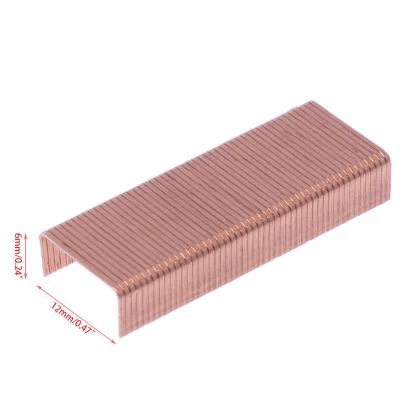 1000Pcs/Box 12mm 12# 24/6 for Creative Metal for Staples Office School Binding Supplies W3JD