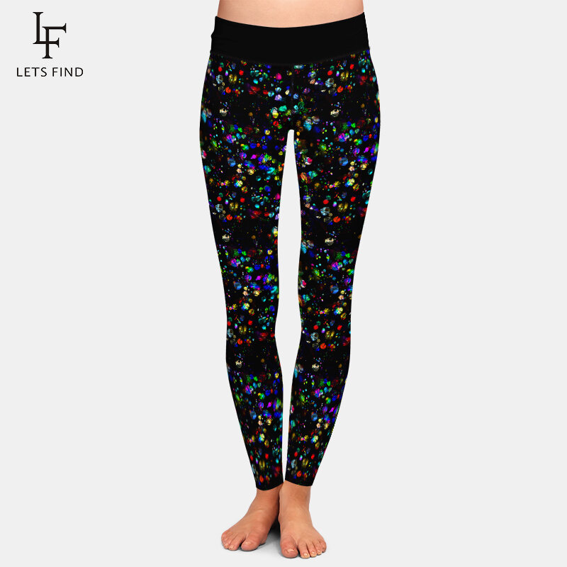 LETSFIND Hot Sell 3D Abstraction Pattern Print Fitness Legging Fashion High Waist Sexy Women Slim Stretch Pants