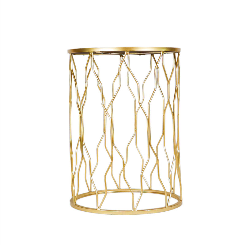 Набор золотых кофейных столов гнездо, зеркальный роскошный кофейный столик с боковой поверхностью