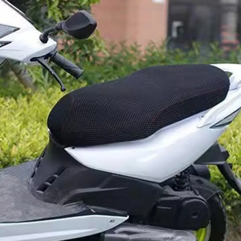 Sarung sadel sepeda motor 3D, sarung kursi sepeda motor Aksesori Sepeda Motor, sarung kursi jaring bantalan antiselip antilicin