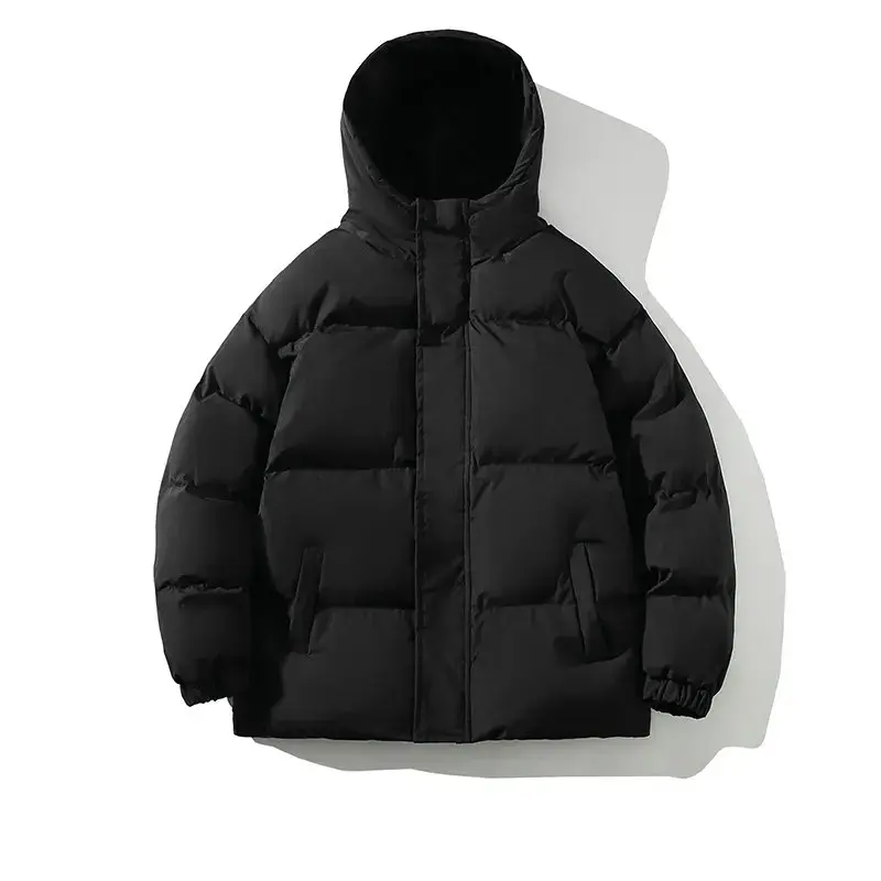 Parkas Retro con capucha para hombre y mujer, abrigo cálido de gran tamaño, chaqueta acolchada de moda coreana, ropa de calle suelta, invierno, nuevo