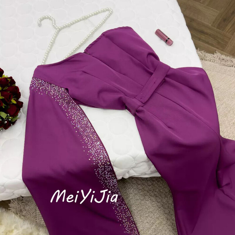 Meiyijia вечернее платье, саудовская облегающая юбка на одно плечо, женское атласное платье с поясом, Сексуальная Клубная одежда для вечеринки на день рождения, лето 2024