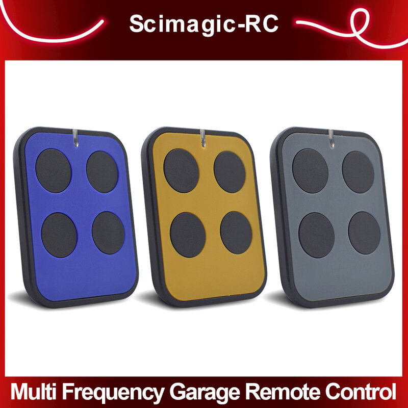 Scimagic-RC Multi Garage Gate Door Remote Control 280MHz to 868MHz Rolling&Fixed Code 433MHz Transmitter Opener Keychain Command
