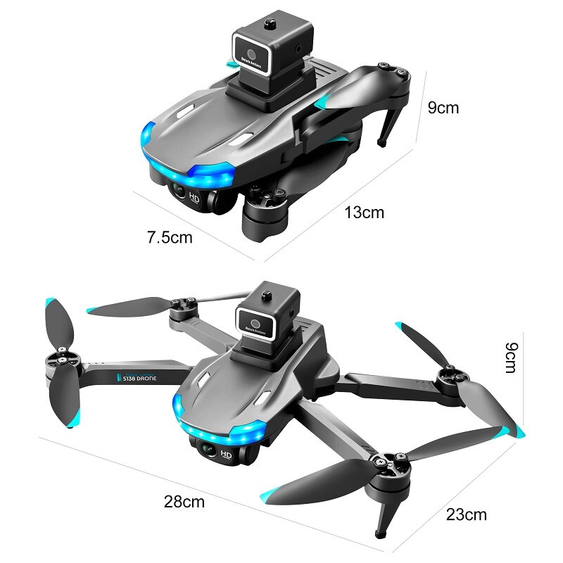 Mini Dron de Control remoto sin escobillas 4k para niños, Drone de ala fija, Avión Rc, afinación eléctrica, cámara Dual, juguete volador para exteriores