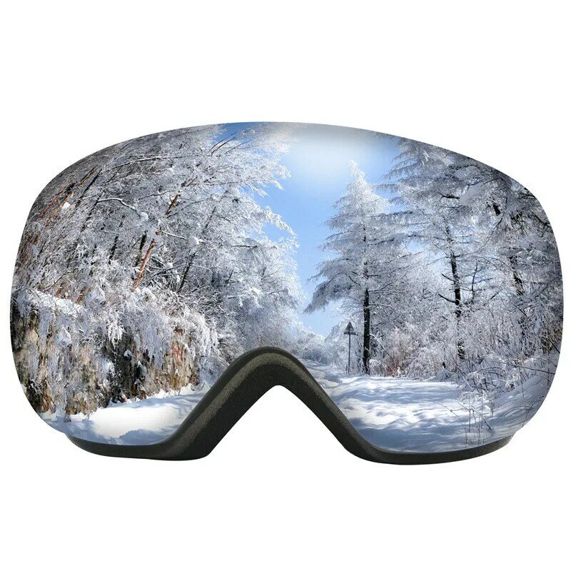 Anti-nevoeiro grande esférico anti-fog dupla camada miopia óculos, REVO revestido filme, UV400, óculos anti-nevoeiro, HX12, óculos de esqui, 2022