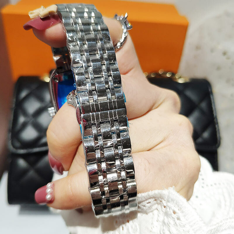 Top marka luksusowe kobiety zegarki jakości panie zegarek kryształowy diament zegarka kobiet z Rhinestone zegarek ze stali nierdzewnej