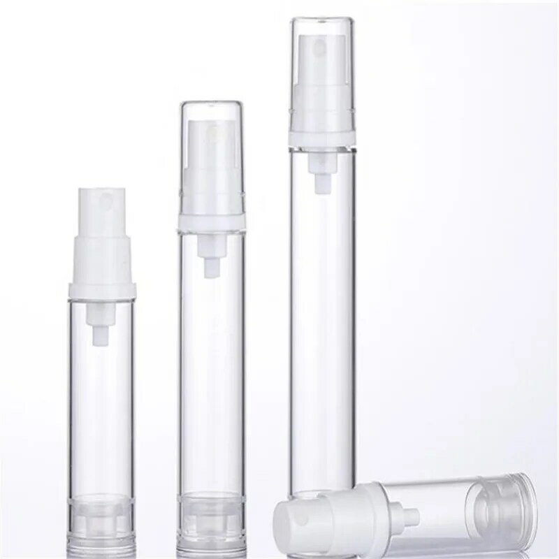 10PCS 5ml 10ml 15ml Portable Mini Clear Perfume Bottle Refillable Spray Bottle Cosmetic Sample Glass Bottle Empty Container 2#