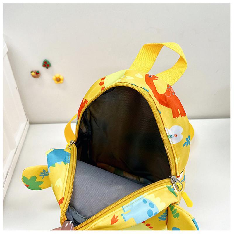 Mochila de dinosaurio pequeño, espaciosa, cómoda, encantadora, funcional, mano de obra meticulosa, mochila de jardín de infantes, ligera y ajustable