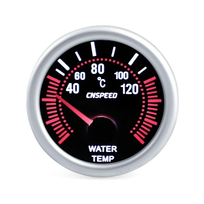 Präzise Motorwartung 40–120 ℃ Wassertemperatur-Messanzeige mit 1/8NPT-Sensor 52 mm für Langstreckenfahrer