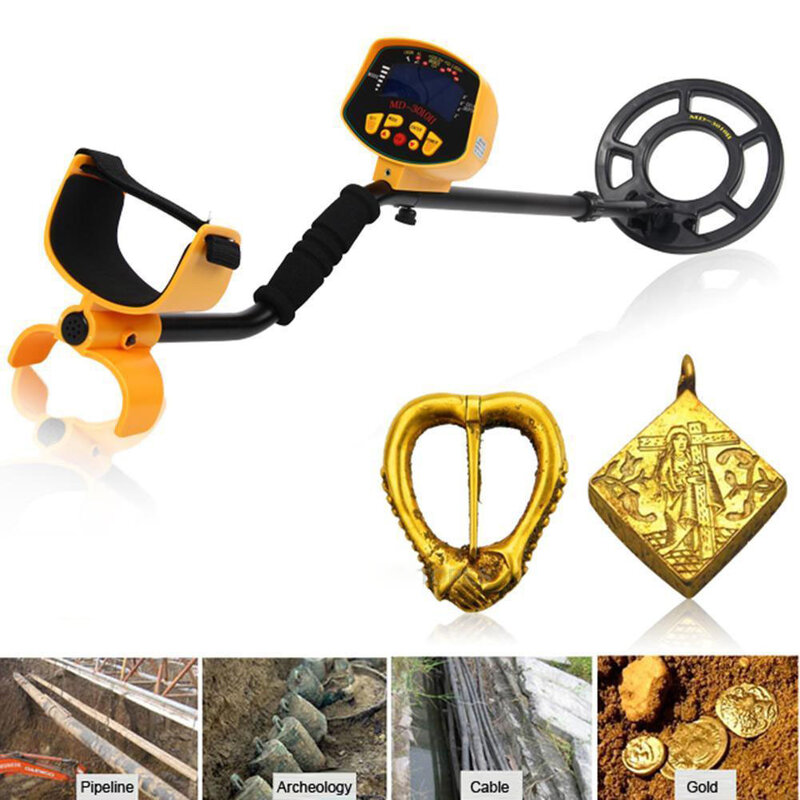 2024 Outdoor Smart Underground Metal Detector Sensor Gold Digger Treasure Hunter Tracker LCD Display Safety Metal Detector MD