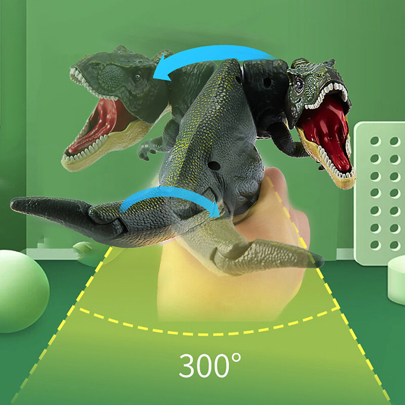 Zazaza-dinosaurio de juguete para niños, juguete de descompresión, oscilación telescópica operada a mano, modelo de dinosaurio