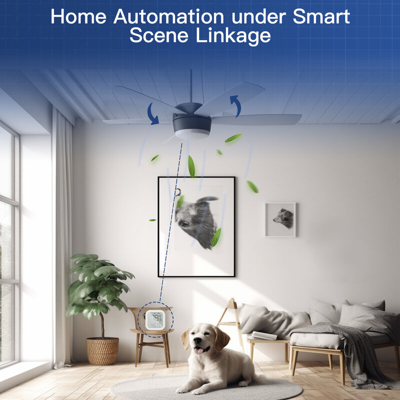 MOES-Smart Wi-Fi Teto Módulo Interruptor Ventilador, Ventilador de Controle e Luz Separadamente com App ou Voz, Compatível com Alexa e Google