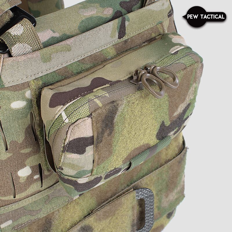 Chaleco de caza táctico al aire libre, bolsa de mapa MOLLE, bolsa colgante para el pecho, LV119, JPC2.0