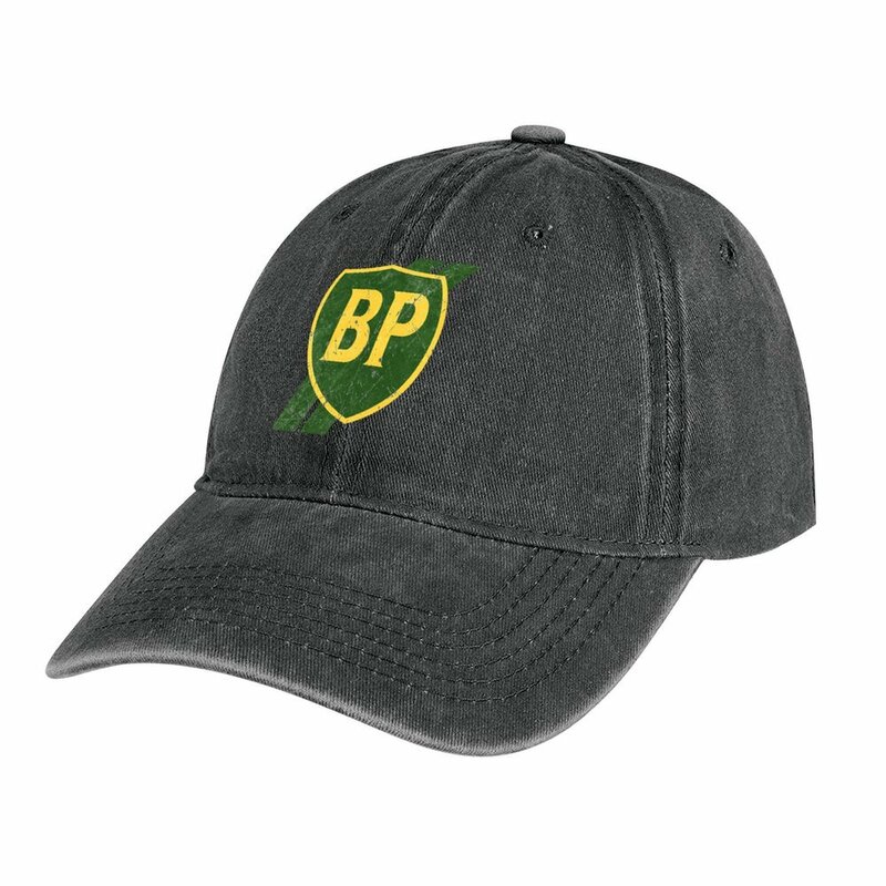 Chapéu de luxo para homens e mulheres, BP Oil, British Petroleum, Posto de Gasolina Vintage, Cowboy Hat, F-F