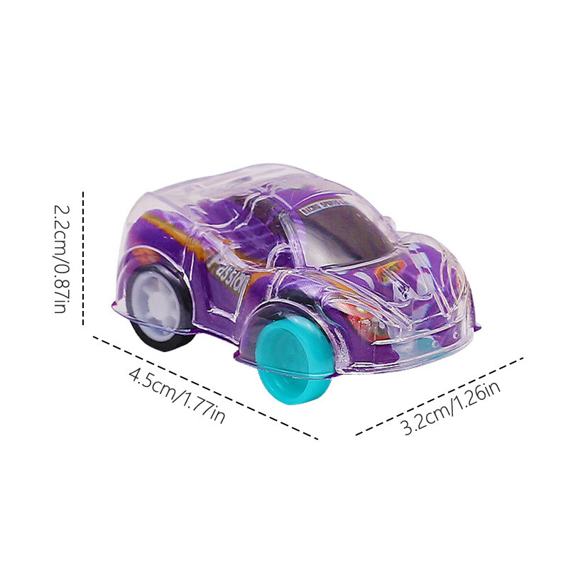 Double Layer Pull Back Car Toy para Crianças, Mini Modelo Automóvel, Festa de Aniversário, Presente de Carnaval, Recompensa, Pinata Filler Prize Pack, 5Pcs