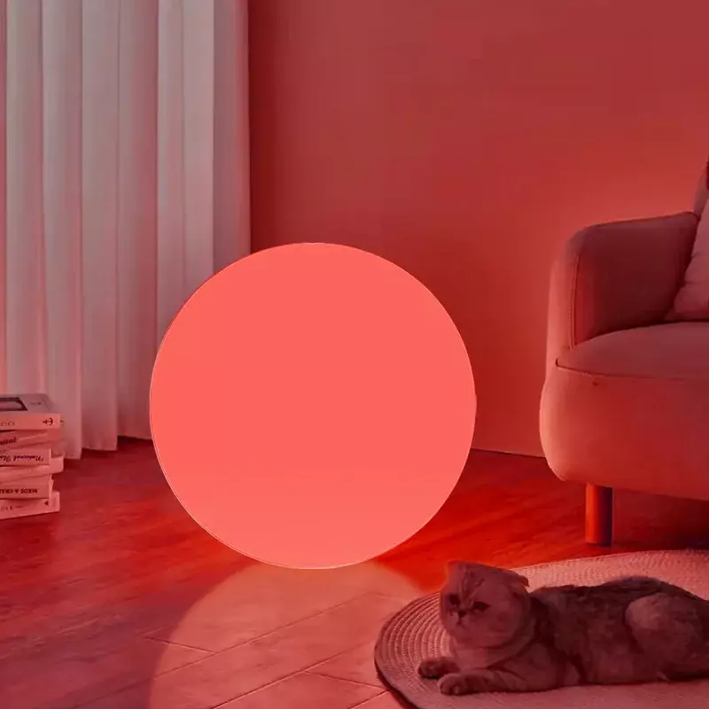 RGB сферическая Напольная Лампа с регулируемой яркостью, лампа для украшения дома, спальни, фойе, гостиной, внутреннего дворика