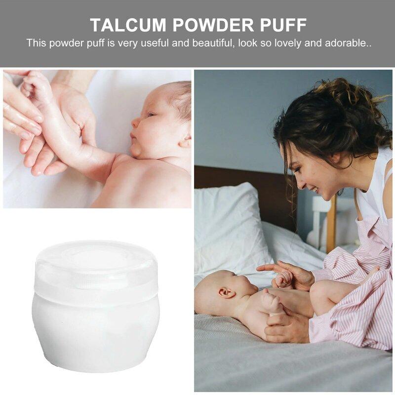 Powder Puff Sponge Body Talcum Plush Toddler Dispenser Case Box Container Beauty Applicator Cosmetic Cream Face
