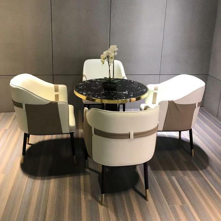 Комбинированный стол для переговоров и стул, один стол, четыре стула, конференц-зал, маленький круглый стол.