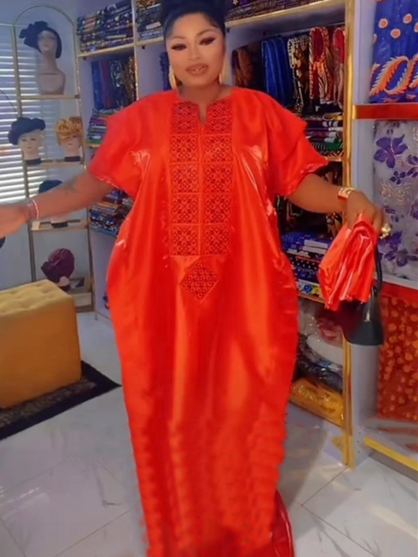 Sukienki afrykańskie dla kobiet tradycyjna odzież z afryki Dashiki Ankara stroje suknia Abayas szlafrok muzułmańska Kaftan Maxi długa sukienka 2024